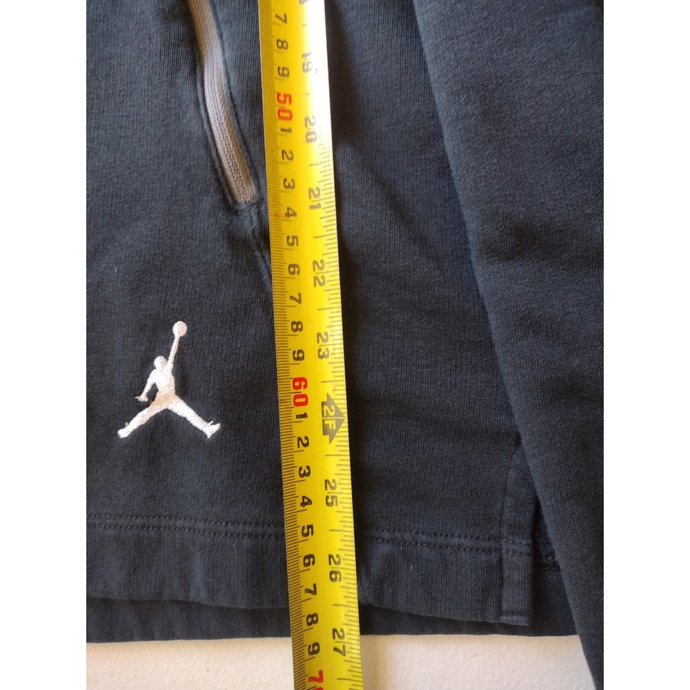 Jordan Brand Black Grey Tech Fleece Hoodie Dual Zip Pockets Mens Large L - Picture 5 of 8